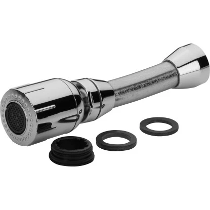 Hahnschlauch Mit Wasserspar-Küchenbrause M22/M24 Verchromt Schwarz 3 Hahnschlauch Mit Wasserspar-Küchenbrause M22/M24 Verchromt Schwarz