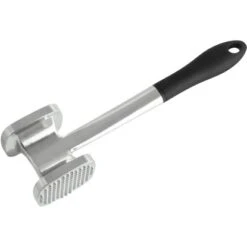 Fackelmann Fleischklopfer Komfort Groß 27,5 Cm X 7,5 Cm Schwarz-Silber