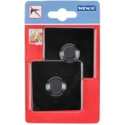 Wenko Turbo-Loc Eckig 2 Cm X 6 Cm X 6 Cm Schwarz -Kuchenwelt 4008838308677 1068 03