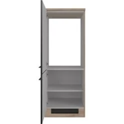 Flex-Well Exclusiv Demi-Geräteumbauschrank Capri 60 Cm Schwarz Matt-Endgrain Oak 8 Flex-Well Exclusiv Demi-Geräteumbauschrank Capri 60 Cm Schwarz Matt-Endgrain Oak -Kuchenwelt 4047584070094 4051 S 02