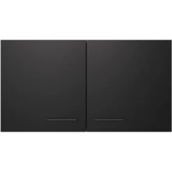 Flex-Well Exclusiv Oberschrank Capri 100 Cm Schwarz Matt-Endgrain Oak -Kuchenwelt 4047584070155 4051 S 01