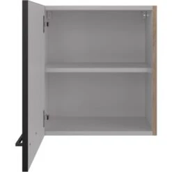 Flex-Well Exclusiv Oberschrank Capri 50 Cm X 55 Cm Schwarz Matt-Endgrain Oak 8 Flex-Well Exclusiv Oberschrank Capri 50 Cm X 55 Cm Schwarz Matt-Endgrain Oak -Kuchenwelt 4047584070162 4051 S 02