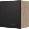 Flex-Well Exclusiv Oberschrank Capri 50 Cm X 55 Cm Schwarz Matt-Endgrain Oak 2 Flex-Well Exclusiv Oberschrank Capri 50 Cm X 55 Cm Schwarz Matt-Endgrain Oak -Kuchenwelt 4047584070162 4051 S 03