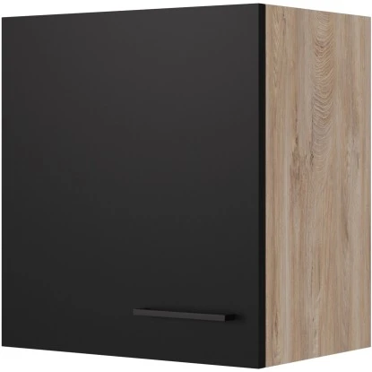 Flex-Well Exclusiv Oberschrank Capri 50 Cm X 55 Cm Schwarz Matt-Endgrain Oak 3 Flex-Well Exclusiv Oberschrank Capri 50 Cm X 55 Cm Schwarz Matt-Endgrain Oak