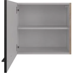 Flex-Well Exclusiv Oberschrank Capri 60 Cm X 55 Cm Schwarz Matt-Endgrain Oak 8 Flex-Well Exclusiv Oberschrank Capri 60 Cm X 55 Cm Schwarz Matt-Endgrain Oak -Kuchenwelt 4047584070179 4051 S 02