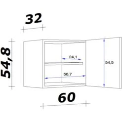 Flex-Well Exclusiv Oberschrank Capri 60 Cm X 55 Cm Schwarz Matt-Endgrain Oak 9 Flex-Well Exclusiv Oberschrank Capri 60 Cm X 55 Cm Schwarz Matt-Endgrain Oak -Kuchenwelt 4047584070179 4051 VM H60