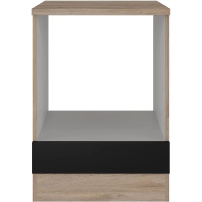 Flex-Well Herdumbauschrank Capri 60 Cm Schwarz Matt-Endgrain Oak 4 Flex-Well Herdumbauschrank Capri 60 Cm Schwarz Matt-Endgrain Oak – Bild 2