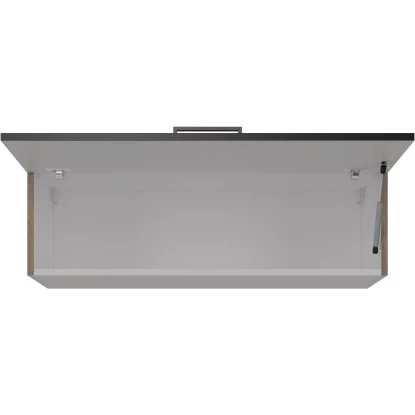 Flex-Well Exclusiv Kurz-Oberschrank Capri 100 X 32 Cm Schwarz Matt-Endgrain Oak 5 Flex-Well Exclusiv Kurz-Oberschrank Capri 100 X 32 Cm Schwarz Matt-Endgrain Oak – Bild 3