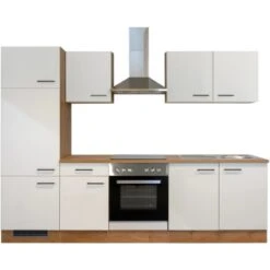 Flex-Well Exclusiv Küchenzeile Vintea 270 Cm Magnolia-Lancelot Oak -Kuchenwelt 4051 G2702207036VINTEAfrei