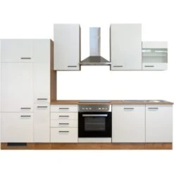 Flex-Well Exclusiv Küchenzeile Vintea 310 Cm Magnolia-Lancelot Oak -Kuchenwelt 4051 G3102604033VINTEAfrei