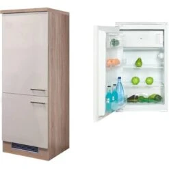 Flex-Well Exclusiv Kühlschrank-Umbau Orlando Mit Kühlschrank PKM KS 120.4A+ EB -Kuchenwelt 4051 g 60 102 000 nepal 2