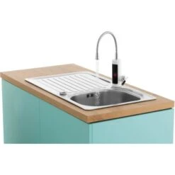 Easymaxx Warm Und Kaltwasserarmatur Mit Integriertem Durchlauferhitzer 3600 W -Kuchenwelt 4052926017378 4257 04 AB