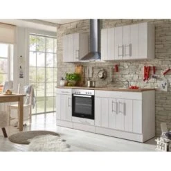 Respekta Premium Küchenzeile Landhaus 210 Cm Lärche Weiß Matt 11 Respekta Premium Küchenzeile Landhaus 210 Cm Lärche Weiß Matt -Kuchenwelt 4080107 4384 4