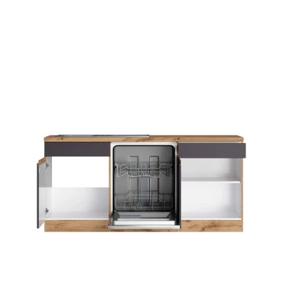 Held Möbel Winkelküche Turin 240 X 300 Cm Wotaneiche-Graphit Ohne E-Geräte 6 Held Möbel Winkelküche Turin 240 X 300 Cm Wotaneiche-Graphit Ohne E-Geräte – Bild 4