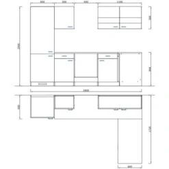 Respekta Winkelküche KBL280WGCGKEG 280 X 172 Cm Grau-Weiß-Butcher Nussbaum 15 Respekta Winkelküche KBL280WGCGKEG 280 X 172 Cm Grau-Weiß-Butcher Nussbaum -Kuchenwelt 4384 neu KBL280WGCGKEG 04