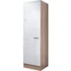 Flex-Well Exclusiv Geschirrschrank Valero 50 Cm Hochglanz Weiß-Sonoma Eiche -Kuchenwelt 4527313 4800 ge50 valero 2