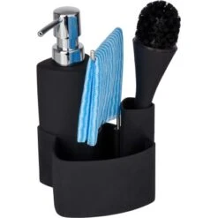 Wenko Spül-Set Empire Schwarz 19 Cm X 11 Cm X 12,5 Cm 9 Wenko Spül-Set Empire Schwarz 19 Cm X 11 Cm X 12,5 Cm -Kuchenwelt 454037 1068 4