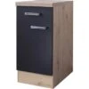Flex-Well Exclusiv Unterschrank Lara 40 Cm Anthrazit-San Remo Eiche -Kuchenwelt 4785432 4051 us40Lara
