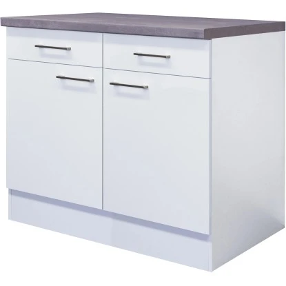 Flex-Well Exclusiv Unterschrank Joelina 100 Cm Weiß 3 Flex-Well Exclusiv Unterschrank Joelina 100 Cm Weiß