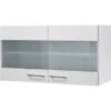 Flex-Well Exclusiv Glas-Hängeschrank Joelina 100 Cm Weiß -Kuchenwelt 4787479 4051 HGH100Joelina