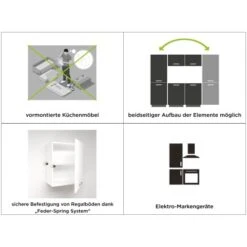 Küchenzeile Sara 250 Cm Eiche Grau 25 Küchenzeile Sara 250 Cm Eiche Grau -Kuchenwelt 4814596 2657 Bozza7 1