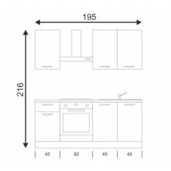 Marinelli Cucine Küchenzeile Lucia 195 Cm Lärche - Weiß 22 Marinelli Cucine Küchenzeile Lucia 195 Cm Lärche - Weiß -Kuchenwelt 4814596 VM01