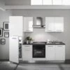 Marinelli Cucine Küchenzeile Michela 255 Cm Weiß Hochglanz 2 Marinelli Cucine Küchenzeile Michela 255 Cm Weiß Hochglanz -Kuchenwelt 4814612 2657 0821 1