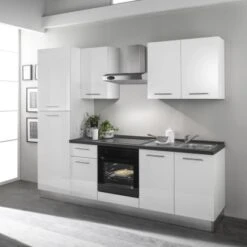 Marinelli Cucine Küchenzeile Michela 255 Cm Weiß Hochglanz 13 Marinelli Cucine Küchenzeile Michela 255 Cm Weiß Hochglanz -Kuchenwelt 4814612 2657 0821 4