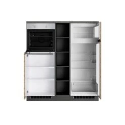 Held Möbel Küchenzeile Turin 390 Cm Wotaneiche-Graphit Mit E-Geräten -Kuchenwelt 5084 11016600 1128.6310 2b