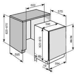 Flex-Well Küchenzeile Joelina 280 Cm Weiß -Kuchenwelt 51 DW126FI40016Mazeichnung