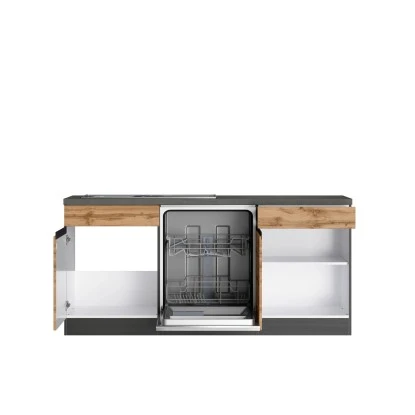 Held Möbel Winkelküche Turin 300 X 240 Cm Wotaneiche-Graphit Mit E-Geräten 7 Held Möbel Winkelküche Turin 300 X 240 Cm Wotaneiche-Graphit Mit E-Geräten – Bild 5