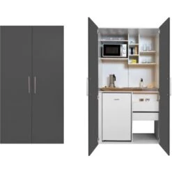 Respekta Schrankküche SKWGMIC Reversibel Grau-Weiß 28 Respekta Schrankküche SKWGMIC Reversibel Grau-Weiß -Kuchenwelt 5317243 4384 06