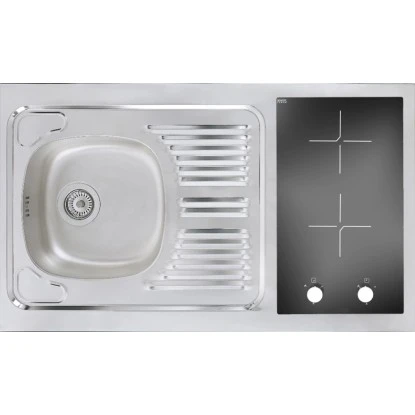 Respekta Schrankküche SKWGMIC Reversibel Grau-Weiß 19 Respekta Schrankküche SKWGMIC Reversibel Grau-Weiß – Bild 17