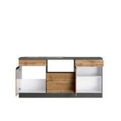 Held Möbel Winkelküche Turin 360 X 240 Cm Wotaneiche-Graphit Ohne E-Geräte -Kuchenwelt 5340 11016600 1133.6310 2b