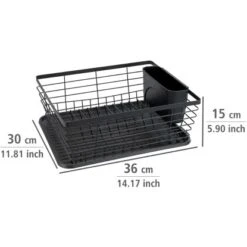 Wenko Geschirrabtropfer Drip Schwarz 14 Wenko Geschirrabtropfer Drip Schwarz -Kuchenwelt 534934 1068 04