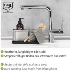 WENKO Spülorganizer Orio Edelstahl 12 WENKO Spülorganizer Orio Edelstahl -Kuchenwelt 534943 1068 03