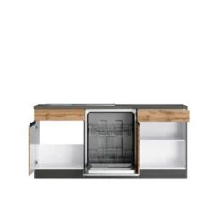 Held Möbel Winkelküche Turin 360 X 240 Cm Wotaneiche-Graphit Mit E-Geräten -Kuchenwelt 5365 11016600 1134.6310 2b