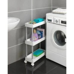 Wenko Haushalts- Und Badwagen Mino Servierwagen Haushaltswagen Mit 3 Ablagen 20 Wenko Haushalts- Und Badwagen Mino Servierwagen Haushaltswagen Mit 3 Ablagen -Kuchenwelt 548133 1068 07