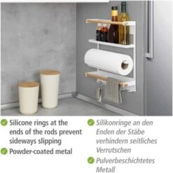 Wenko Küchenregal Magna Magnetisches Regal Zur Befestigung Ohne Bohren Weiß 17 Wenko Küchenregal Magna Magnetisches Regal Zur Befestigung Ohne Bohren Weiß -Kuchenwelt 548534 1068 04