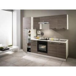 Küchenzeile Sara 250 Cm Eiche Grau 19 Küchenzeile Sara 250 Cm Eiche Grau -Kuchenwelt 60 2657 Sara250EicheGrau 5