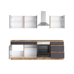 Held Möbel Küchenzeile Turin 240 Cm Graphit-Wotaneiche Mit E-Geräten 25 Held Möbel Küchenzeile Turin 240 Cm Graphit-Wotaneiche Mit E-Geräten -Kuchenwelt 61679 11016600 1101.6311 2