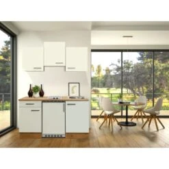 Flex-Well Exclusiv Singleküche Vintea 150 Cm Magnolia-Lancelot Oak -Kuchenwelt 621 4051 G1501001002Vintea