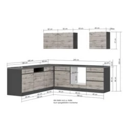 Held Möbel Winkelküche Turin 240 X 240 Cm Graphit-Wotaneiche Ohne E-Geräte 24 Held Möbel Winkelküche Turin 240 X 240 Cm Graphit-Wotaneiche Ohne E-Geräte -Kuchenwelt 63527 11016600 1112.6311 5