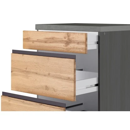 Held Möbel Winkelküche Turin 240 X 300 Cm Wotaneiche-Graphit Mit E-Geräten 15 Held Möbel Winkelküche Turin 240 X 300 Cm Wotaneiche-Graphit Mit E-Geräten – Bild 13