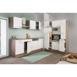 Respekta Küchenzeile Ohne E-Geräte 370 Cm Weiß Seidengl.-Eiche York 16 Respekta Küchenzeile Ohne E-Geräte 370 Cm Weiß Seidengl.-Eiche York -Kuchenwelt 64 4384 LBKB370EYWMIGKE 03