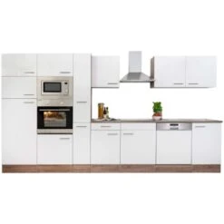 Respekta Küchenzeile Ohne E-Geräte 370 Cm Weiß Seidengl.-Eiche York 23 Respekta Küchenzeile Ohne E-Geräte 370 Cm Weiß Seidengl.-Eiche York -Kuchenwelt 64 4384 LBKB370EYWMIGKE 07