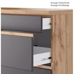 Held Möbel Küchenzeile Turin 390 Cm Graphit-Wotaneiche Mit E-Geräten -Kuchenwelt 65134 11016600 1129.6311 8