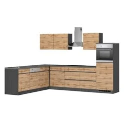 Held Möbel Winkelküche Turin 300 X 240 Cm Wotaneiche-Graphit Mit E-Geräten 24 Held Möbel Winkelküche Turin 300 X 240 Cm Wotaneiche-Graphit Mit E-Geräten -Kuchenwelt 65233 11016600 1131.6310 1