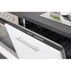 Respekta Premium Winkelküche RP290ESC 290 X 200 Cm Schwarz Hochglanz-Eiche Grau -Kuchenwelt 6693 RP290ESC Kchenzeile 7