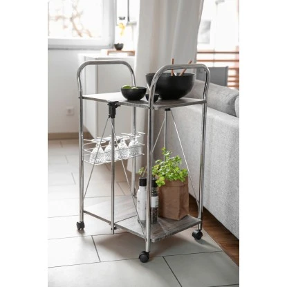 Wenko Servierwagen Liky Holzdekor Zusammenklappbar 11 Wenko Servierwagen Liky Holzdekor Zusammenklappbar – Bild 9